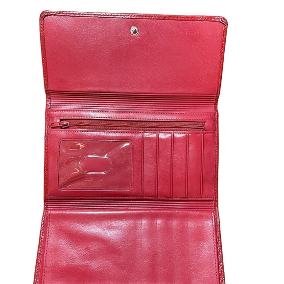 Dopp Red Leather Women's Wallet - Picture 4 of 11